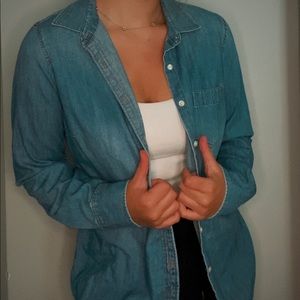 J.Crew Denim Chambray Button Up